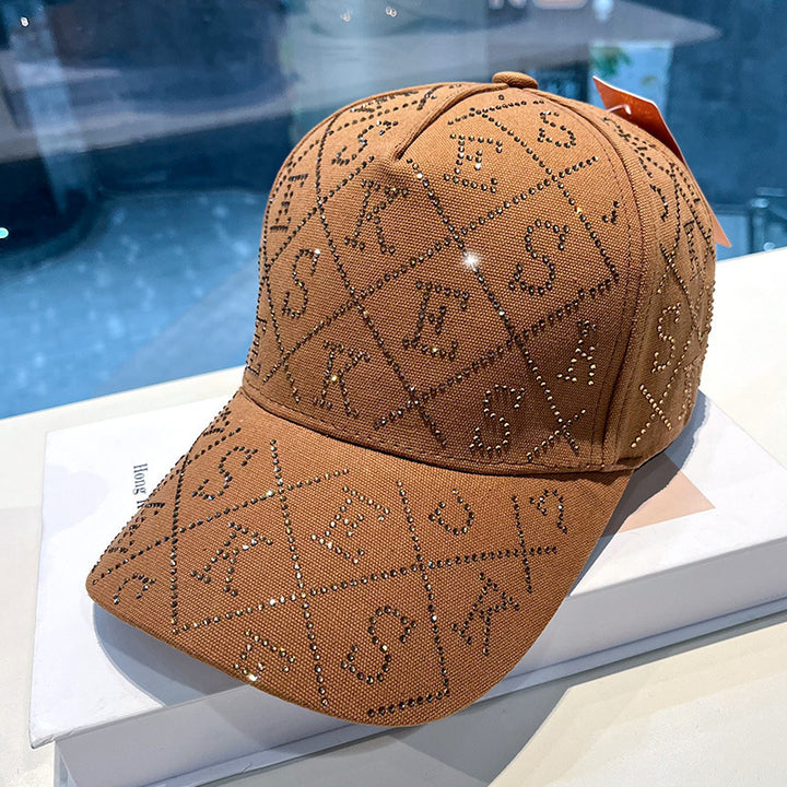 Women's Rhinestone-Embellished Adjustable Baseball Cap Stornfield