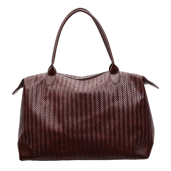 Elegant Tote Bag Made of Woven Synthetic Leather Stornfield