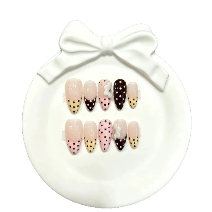 Whimsical Polka Dot Press-On Nail Set