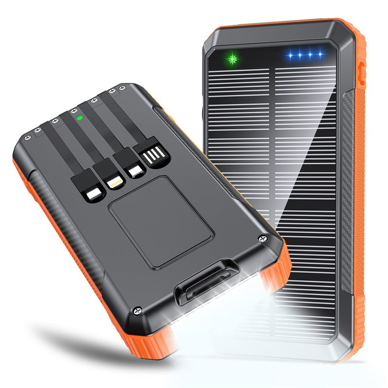 Power bank with solar charging function and integrated LED lamp Stornfield
