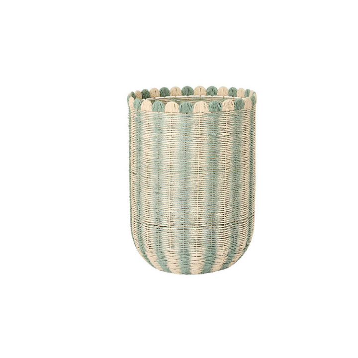 Decorative Scalloped Woven Storage Box Stornfield