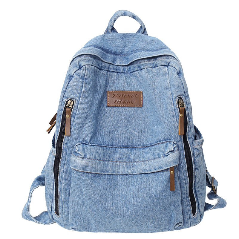 Casual Denim School Backpack Stornfield