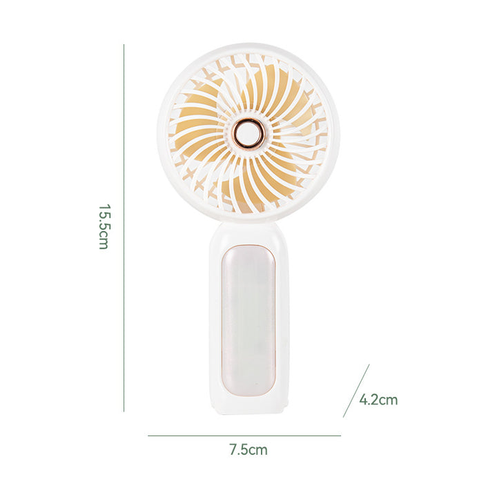 Women Portable Mini Hand Fan with LED Light Stornfield