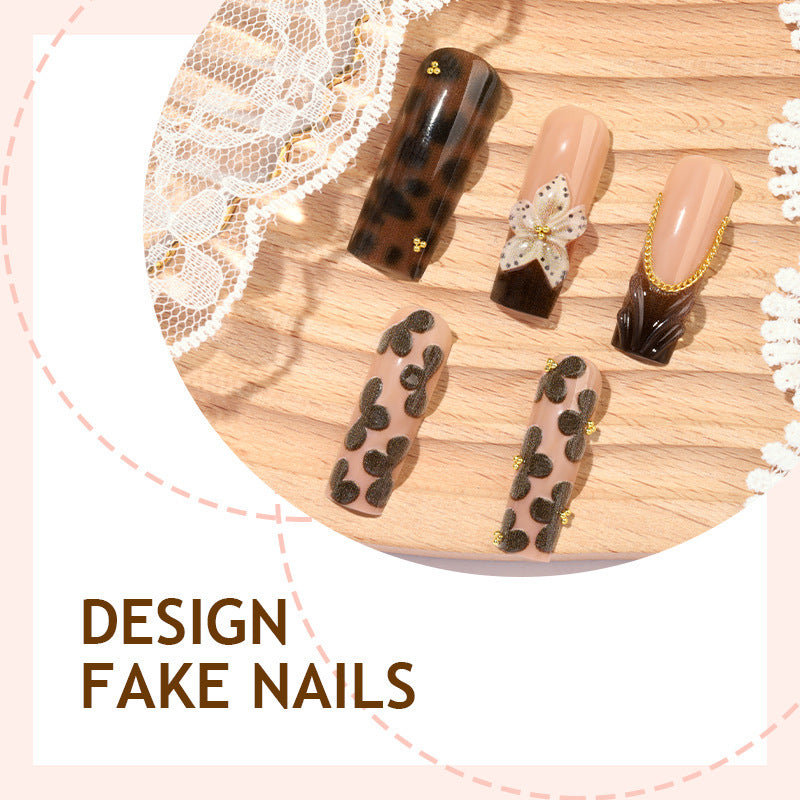 Nail design with floral accents and elegant details Stornfield