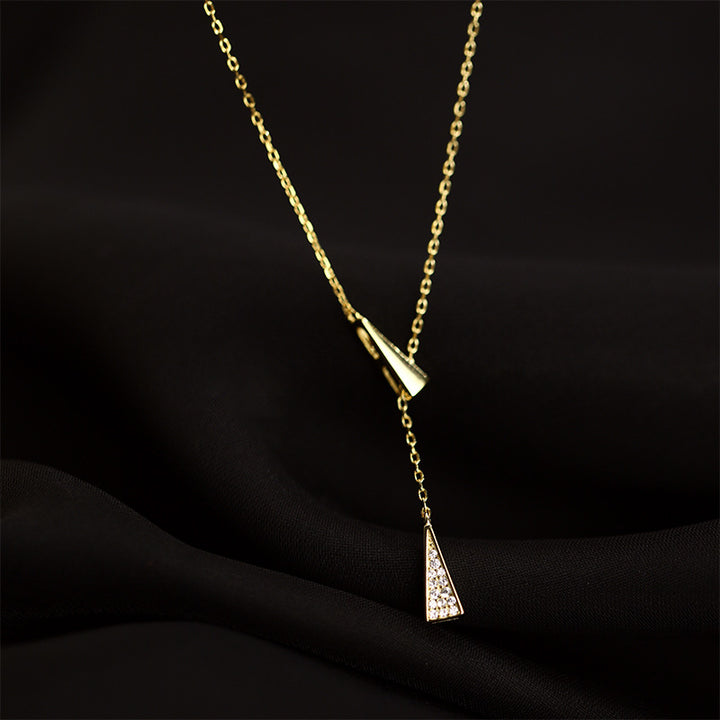 Modern Geometric Drop Necklace Stornfield