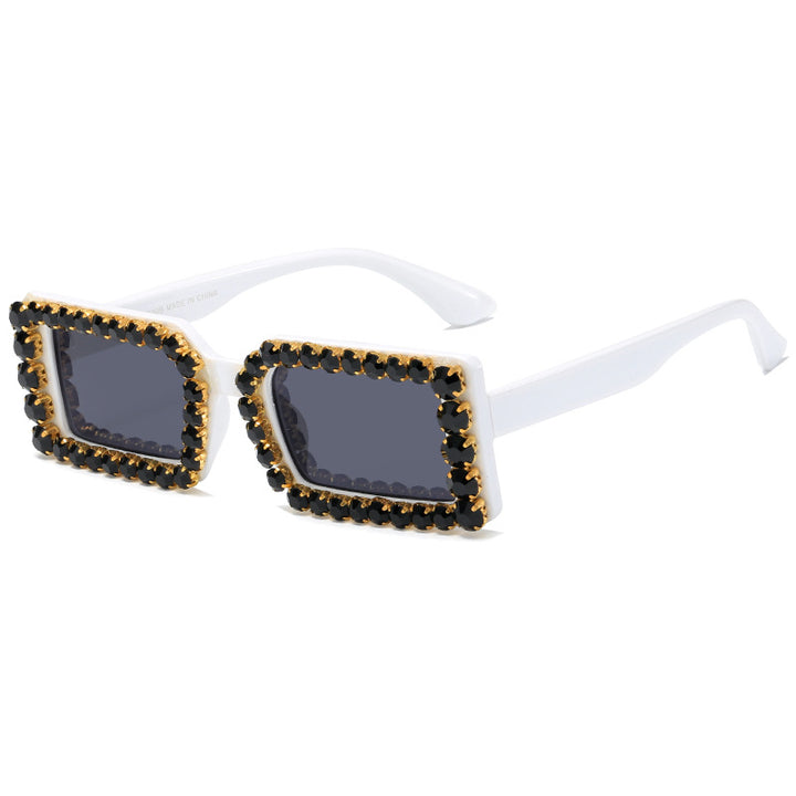 Women's fashionable sunglasses with glittering frame embellishment Stornfield