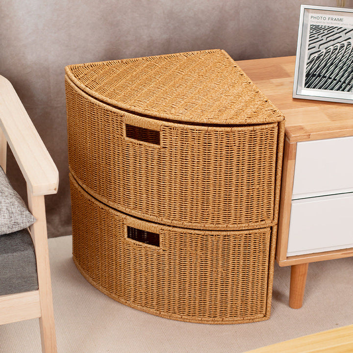 Corner Woven Storage Shelf Stornfield
