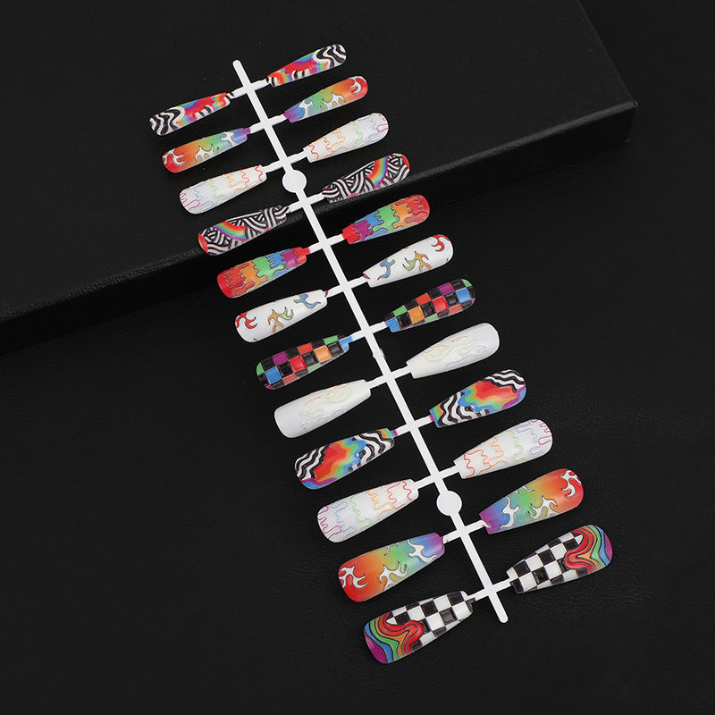Luxury style artificial nails with intricate decorations Stornfield