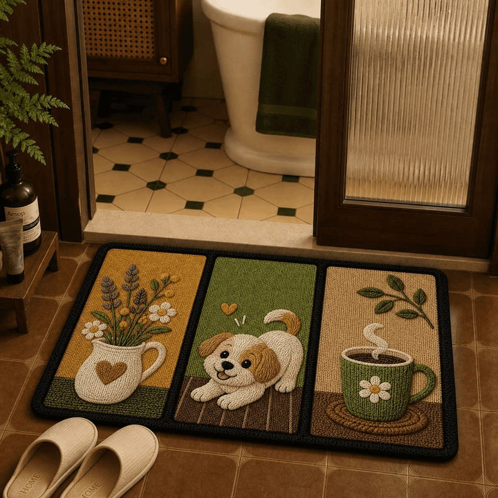 Decorative Dog-Themed Area Mat