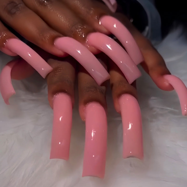 Glossy Long Press-On Nail Extensions Stornfield