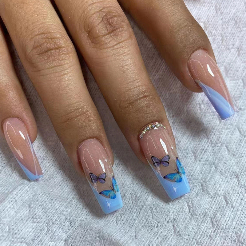 Decorative Butterfly Press-On Nail Tips Stornfield