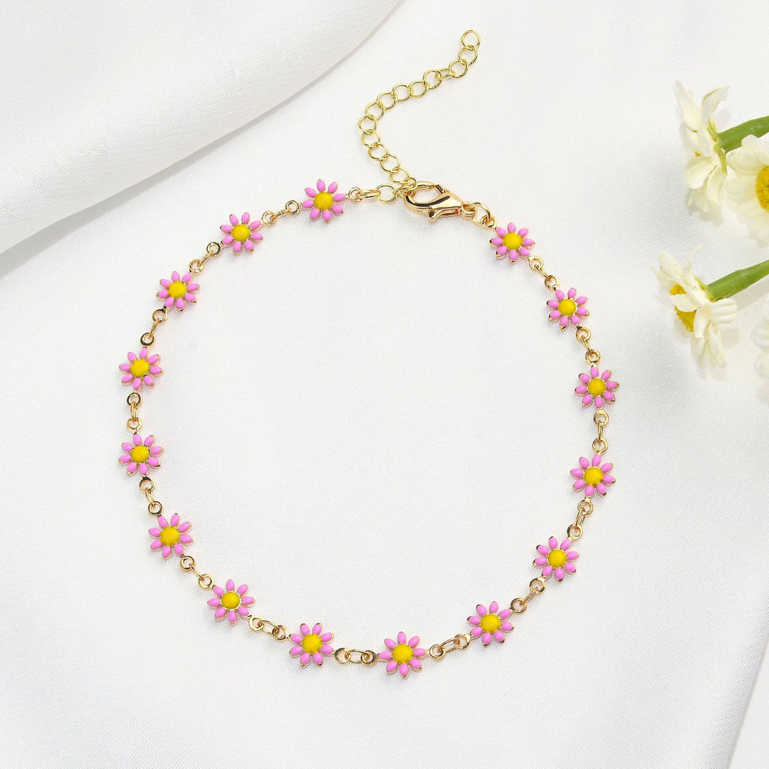 Colorful Floral Chain Bracelet Stornfield