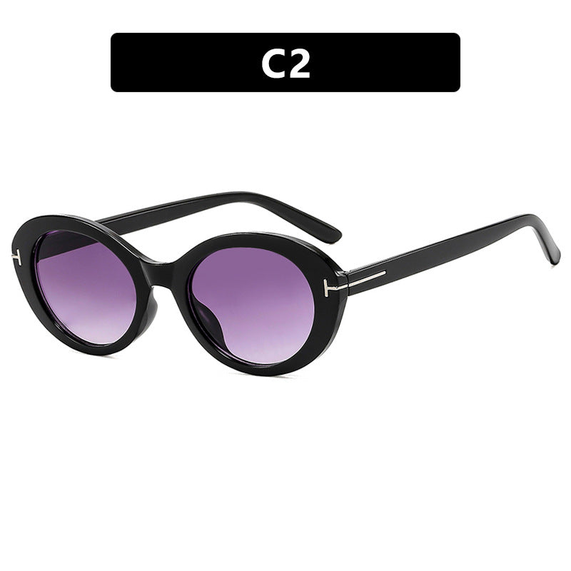Ladies fashionable sunglasses with innovative oval frame and UV protection Stornfield