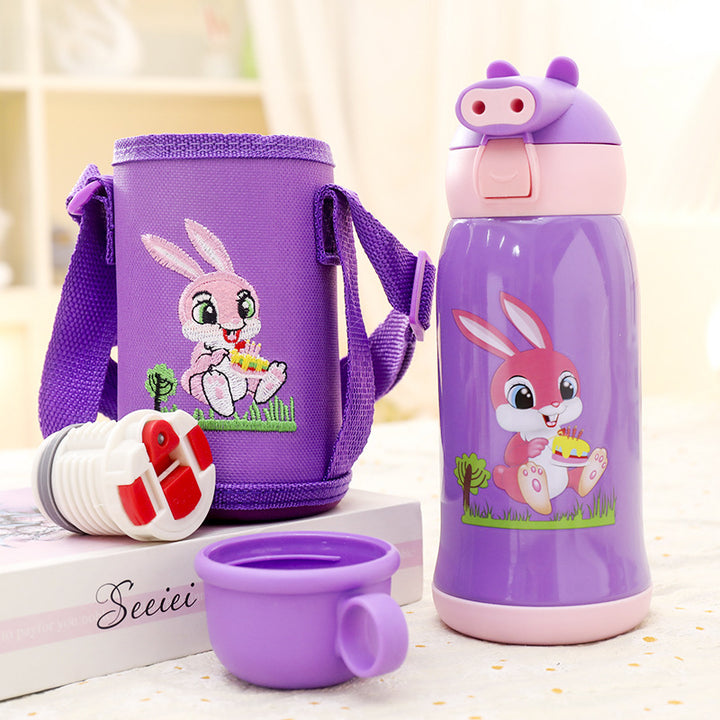 Women's Insulated Water Bottle with Playful Bunny Design Stornfield