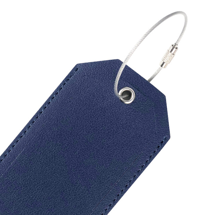 Women’s luggage tag made of durable leather with stainless steel closure Stornfield