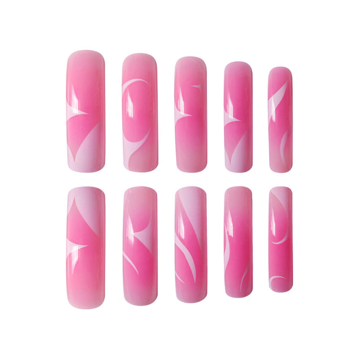 Artistic Marble Design Press-On Nails Stornfield