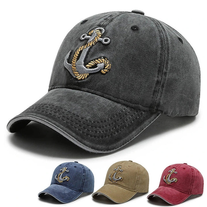 Men's Marine-Themed Embroidered Cotton Cap Stornfield