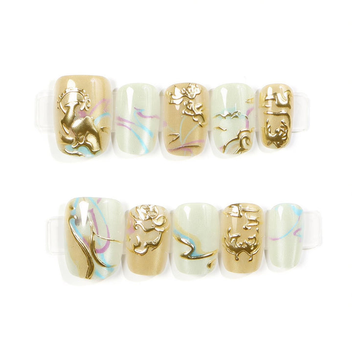 Luxury Press-On Nail Set Stornfield