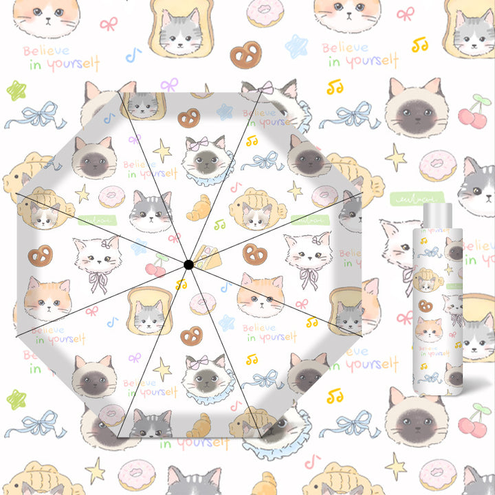 Women's umbrella with cute cat pattern Stornfield