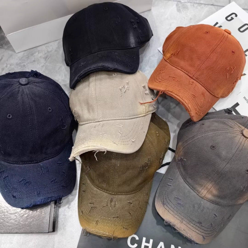 Men's Distressed Denim Baseball Cap Stornfield