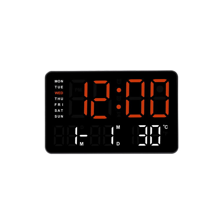 Digital Wall Clock with Temperature and Date Display Stornfield