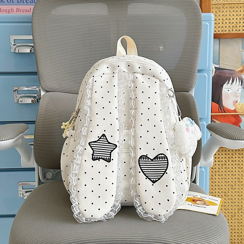 Cute Bunny-Ear Drawstring Backpack Stornfield