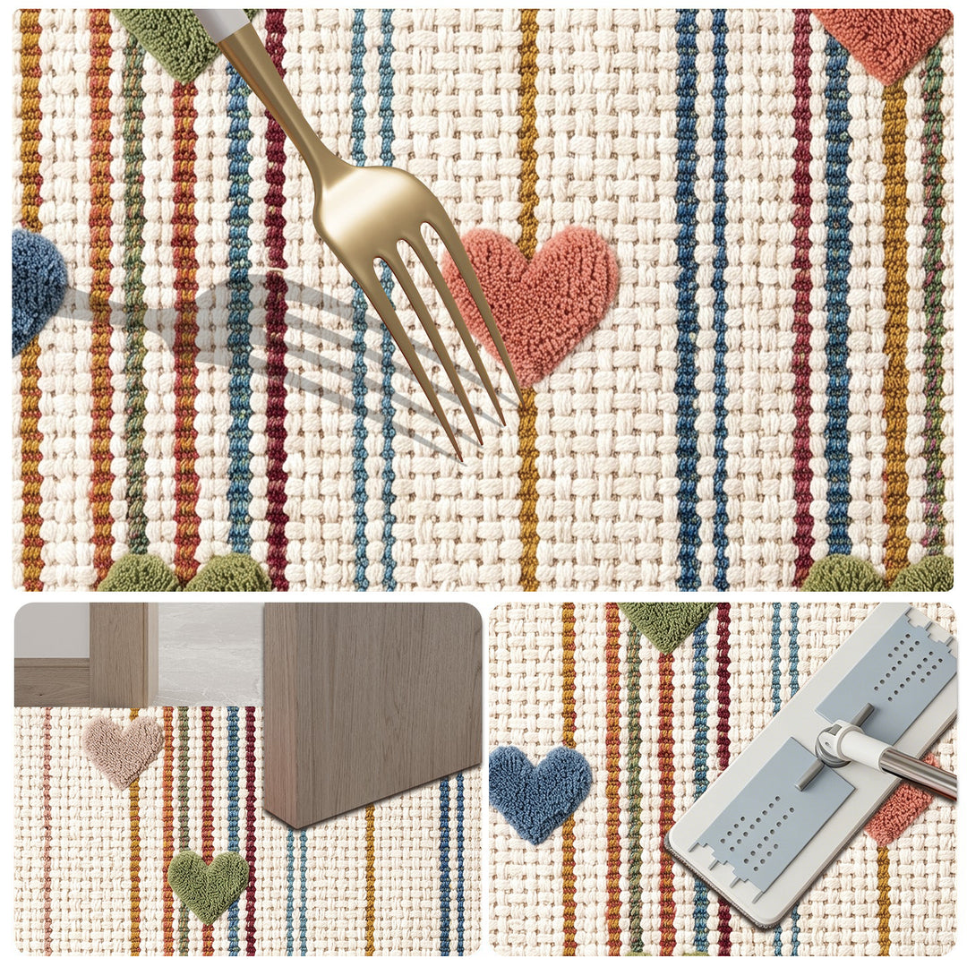 Heart Pattern Decorative Area Rug Stornfield
