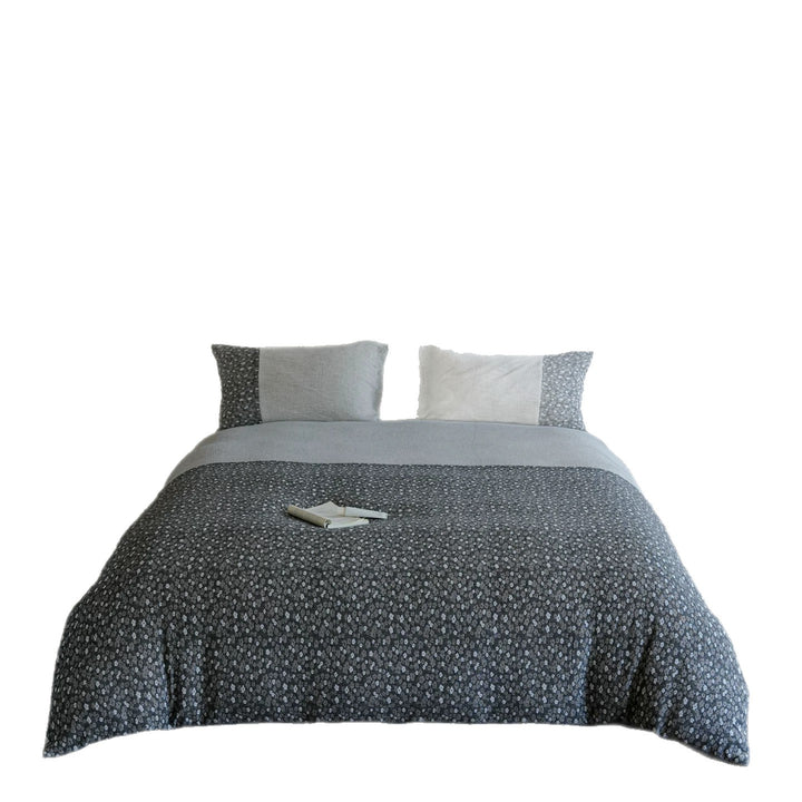 Reversible Floral Quilted Duvet Cover Set