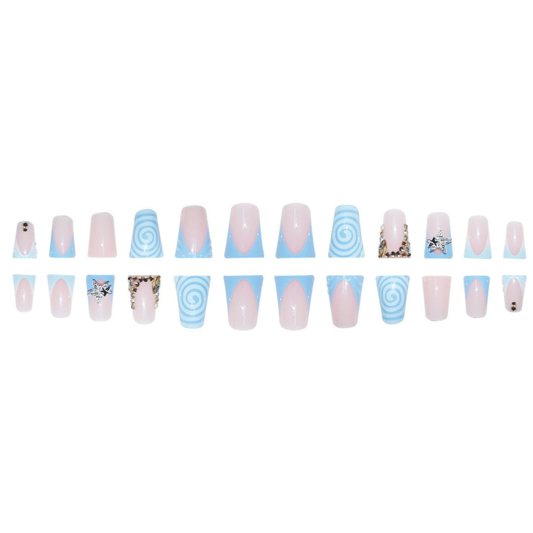 Decorative Star and Swirl Nail Art Extensions Stornfield