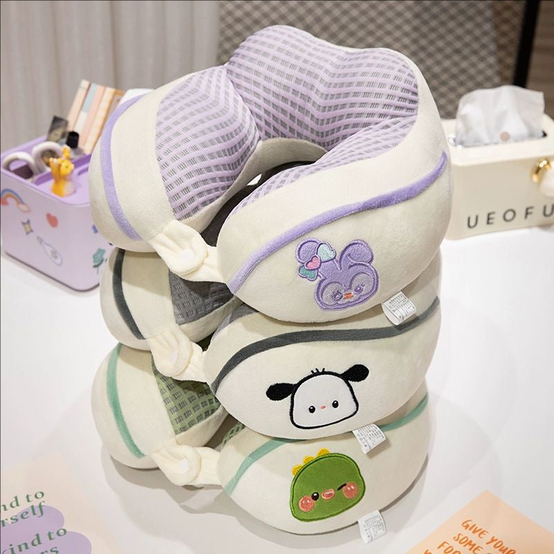 ergonomic plush neck pillow with animal motif Stornfield