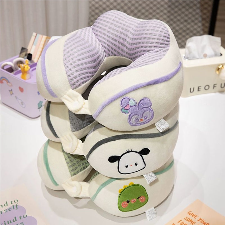ergonomic plush neck pillow with animal motif Stornfield