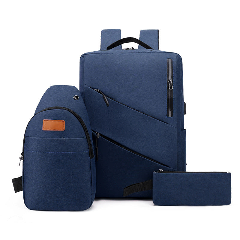 Multi-Compartment Sleek Backpack Set Stornfield