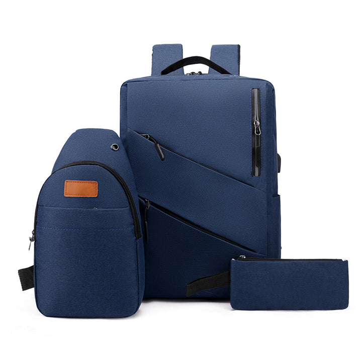 Multi-Compartment Sleek Backpack Set Stornfield