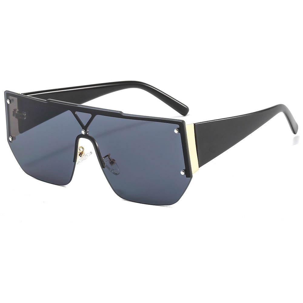 Women's fashionable oversized sunglasses with a unique geometric frame Stornfield