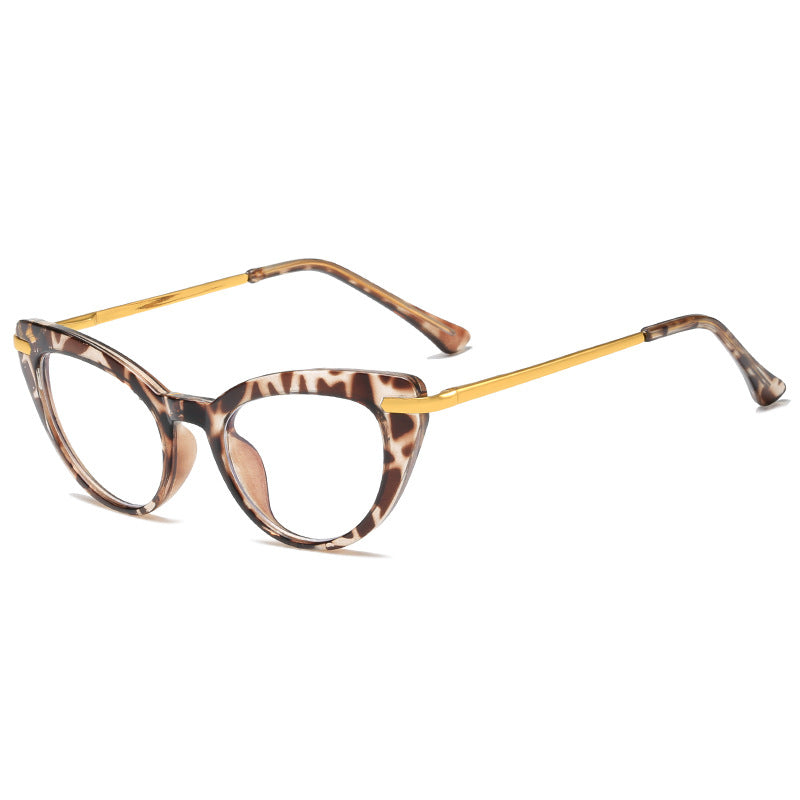 Women's Cat-Eye Sunglasses with Shiny Metal Frame Stornfield