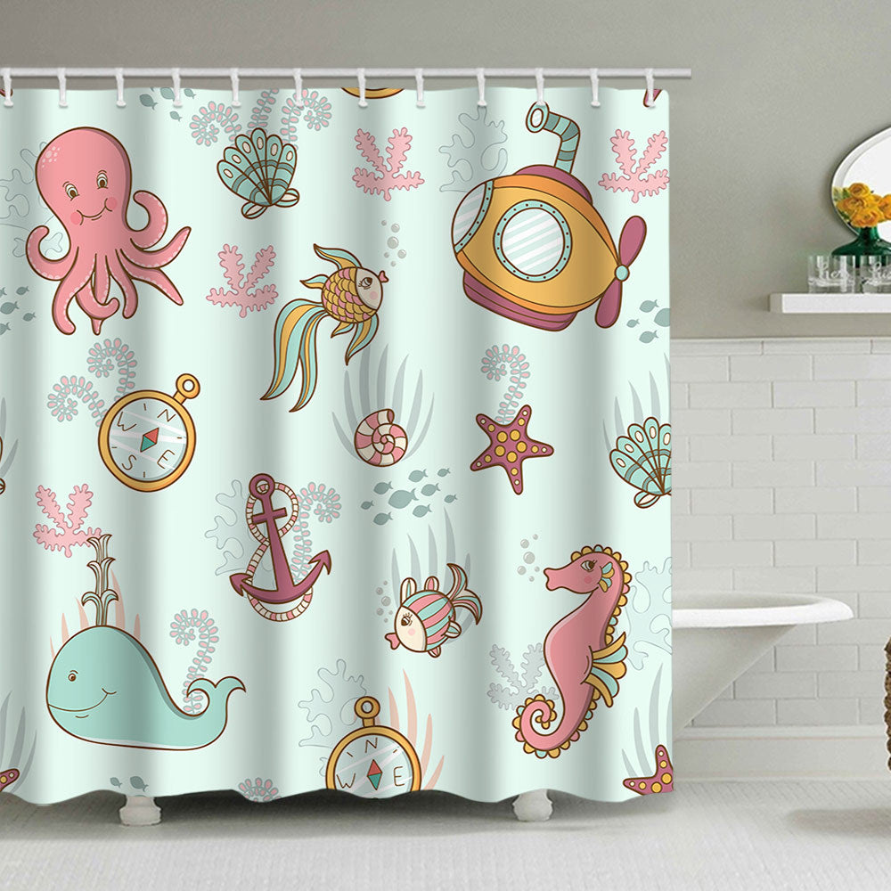 Nautical-Themed Shower Curtain Stornfield