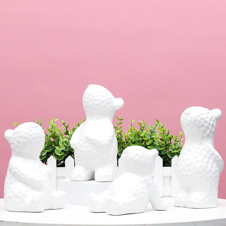 Decorative Ceramic Bear Figurine Stornfeild