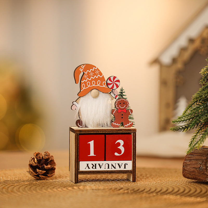 Decorative Christmas gnome with calendar Stornfield