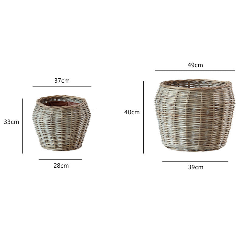 Large Handmade Laundry Basket with Natural Design Stornfield