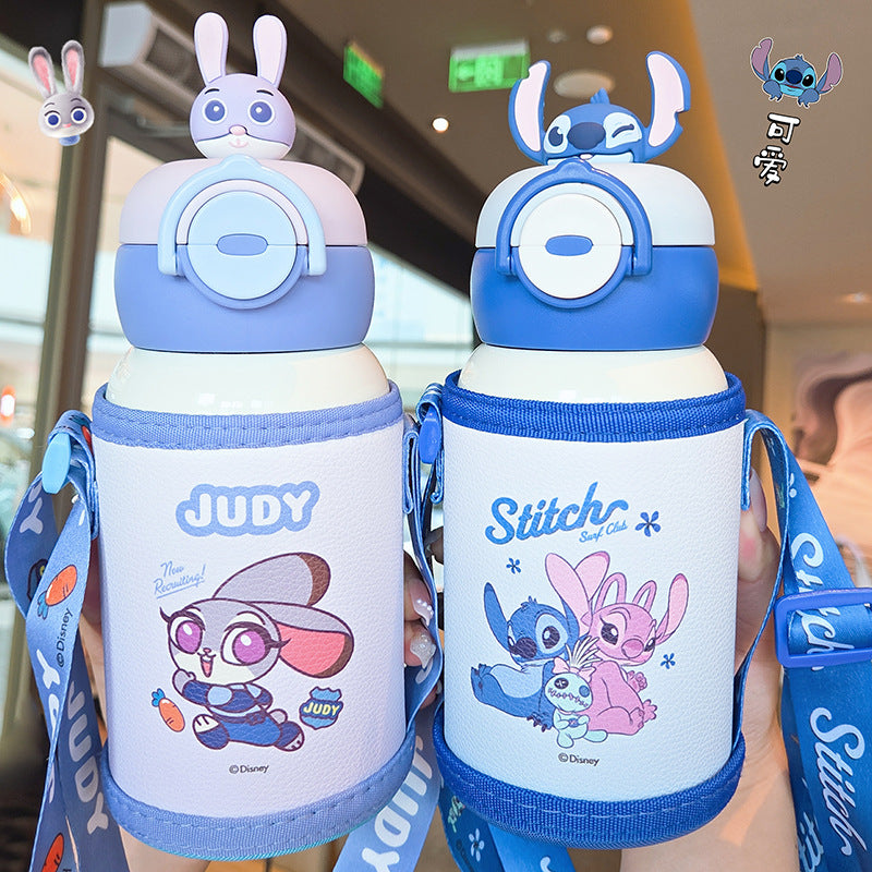 Insulated drinking bottle with integrated carrying system and unique design Stornfield