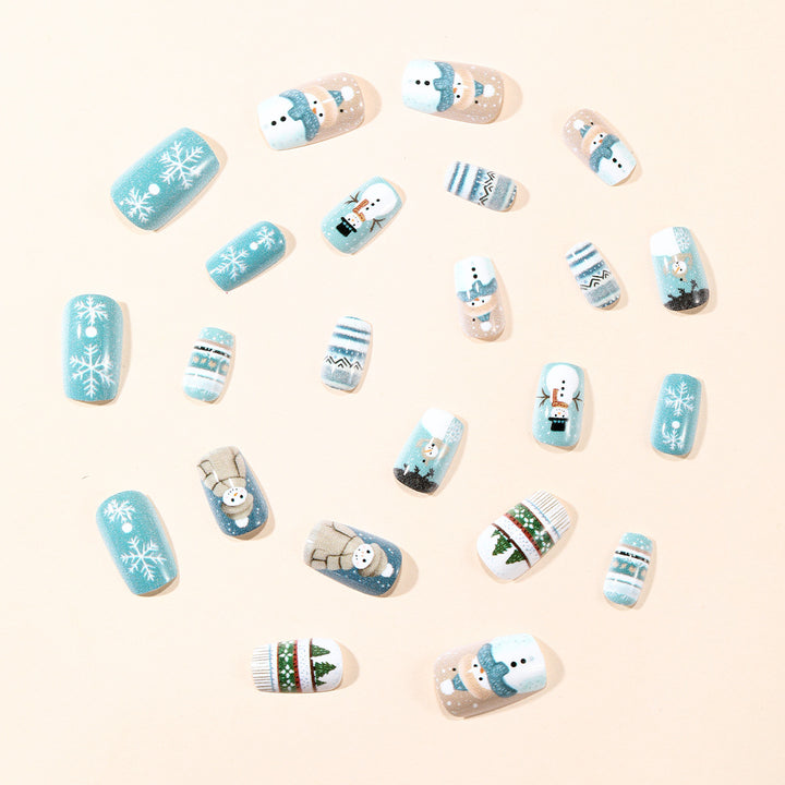 Winter-Themed 3D Nail Art Set Stornfield