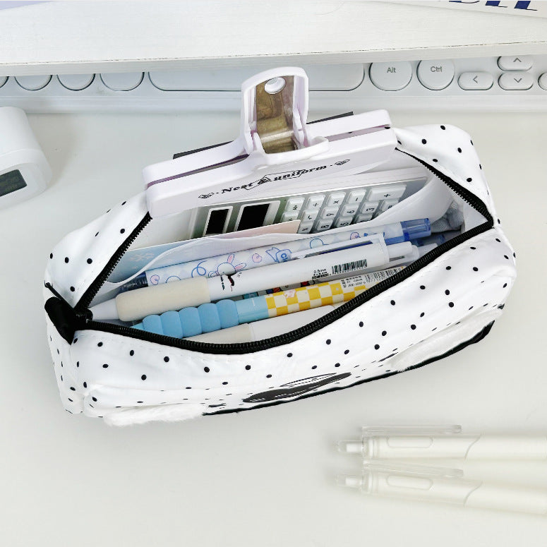 Cute Cat-Themed Multi-Compartment Pencil Case