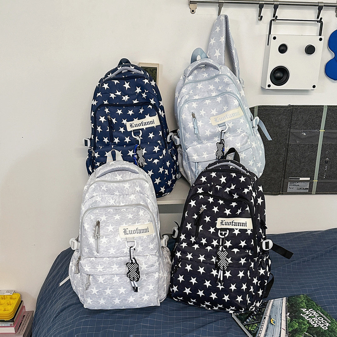 Casual Star-Patterned Backpack Stornfield 1791205638