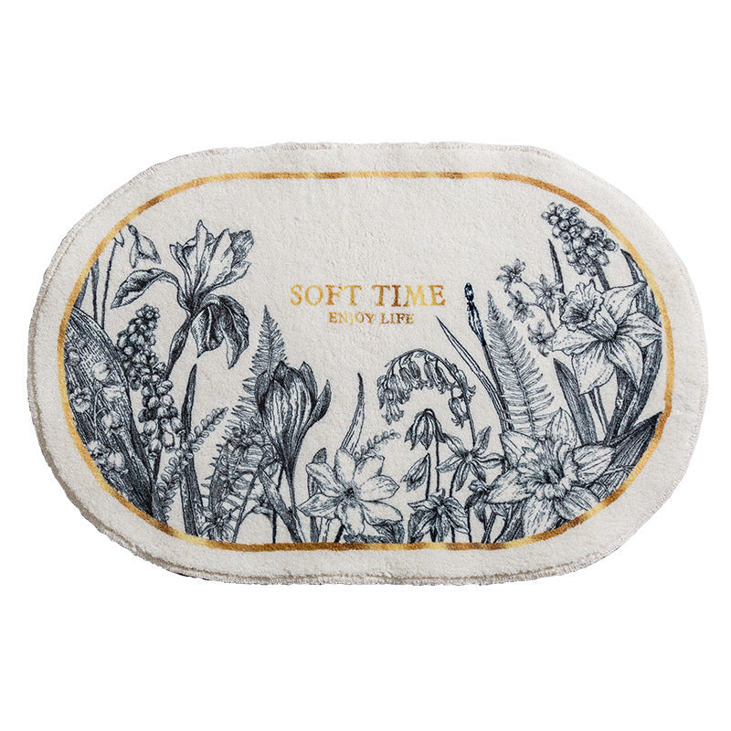Floral Emblazoned Area Mat Stornfield