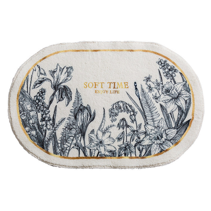Floral Emblazoned Area Mat Stornfield