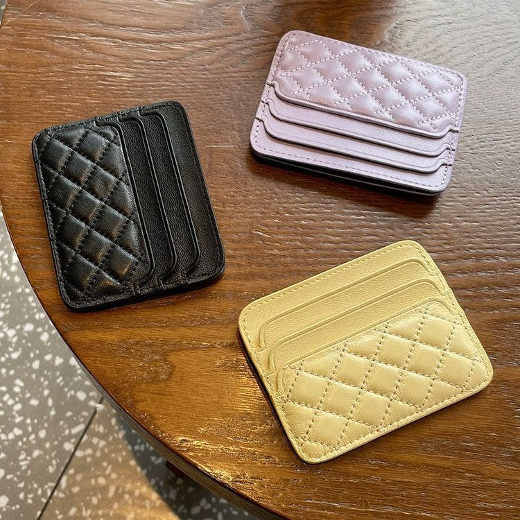 Quilted Leather Card Holder Stornfield