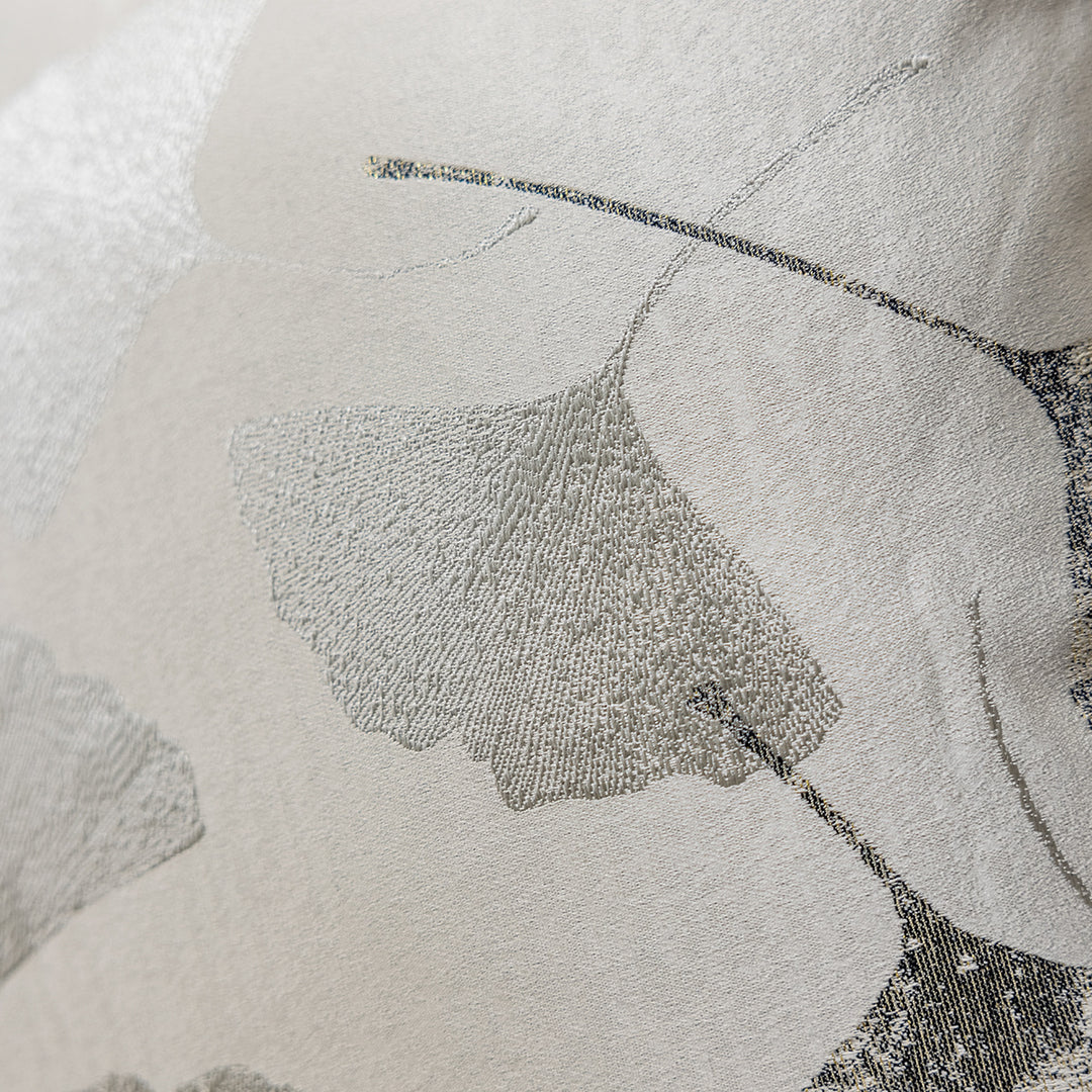 Elegant decorative cushion with silver stamping
