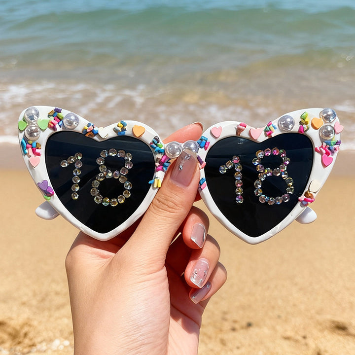 Fun Heart-Shaped Celebration Sunglasses Stornfield