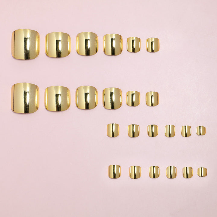 Premium Luxury Metallic Press-On Nail Set Stornfield