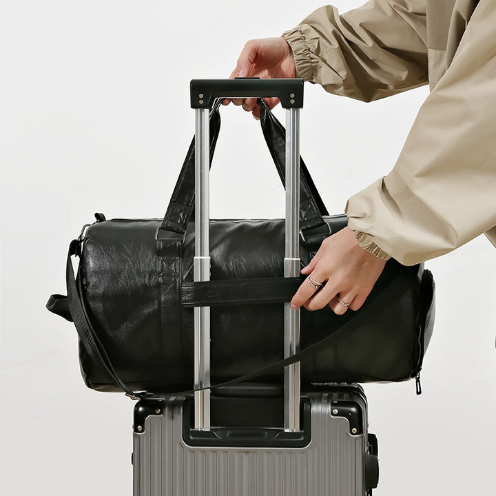 Premium Faux Leather Overnight Duffle Bag Stornfield